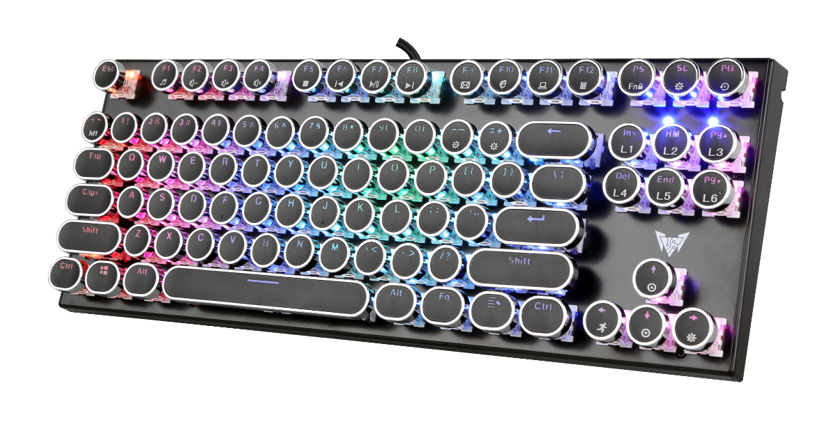 

Клавиатура проводная Crown CMGK-901, механическая, Outemu Brown, подсветка, USB, черный, CMGK-901