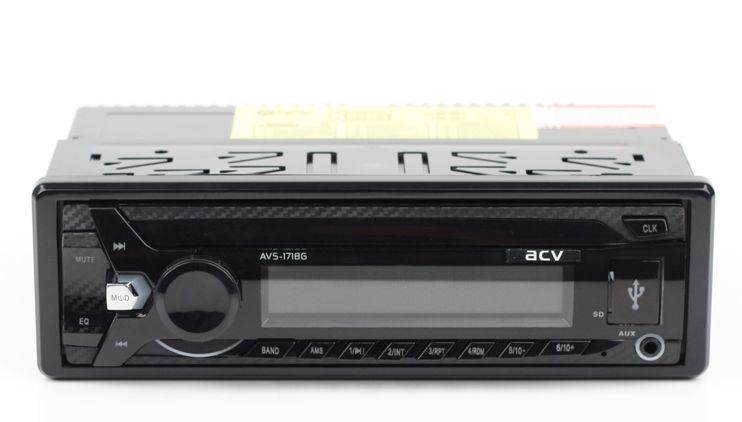 

Автомагнитола ACV AVS-1718G, 1 DIN, 4x45 Вт, USB, черный, AVS-1718G