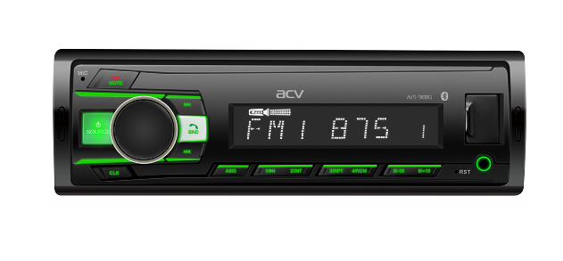 

Автомагнитола ACV AVS-918BG, 1 DIN, 4x50 Вт, USB, черный, AVS-918BG