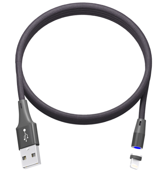 

Кабель USB 2.0(Am)-Lightning 8-pin(m), 2A быстрая зарядка, 1м, черный Ritmix, 0