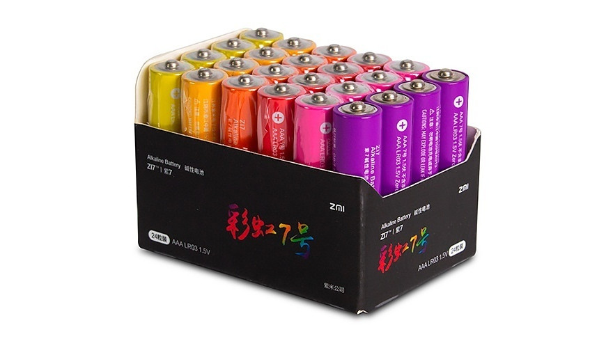 

Батарейка ZMI Rainbow Z17, AAA (LR03/24А), 1.5V, 24 шт. (AA724)