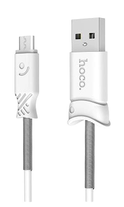 

Кабель USB-Lightning 8-pin, 2.1A, 1м, белый HOCO