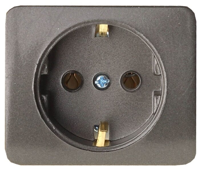 

Розетка СВЕТОЗАР Гамма SV-54105-DM, скрытый монтаж, однопостовая, с з/к, 16A, в сборе, IP20, 250 В, темно-серый металлик (SV-54105-DM), SV-54105-DM