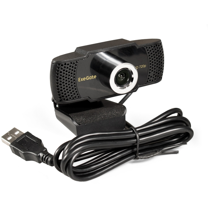 

Веб-камера ExeGate BusinessPro C922 HD Tripod, 1.3 MP, 1280x720, встроенный микрофон, USB 2.0, черный (EX287378RUS), BusinessPro C922 HD Tripod
