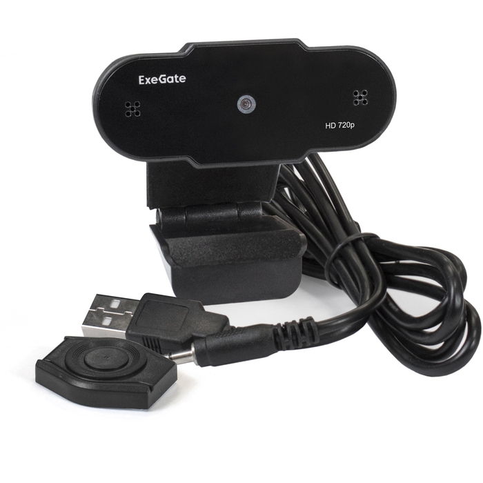Вебкамера ExeGate BlackView C525 HD, 1.3 MP, 1280x720