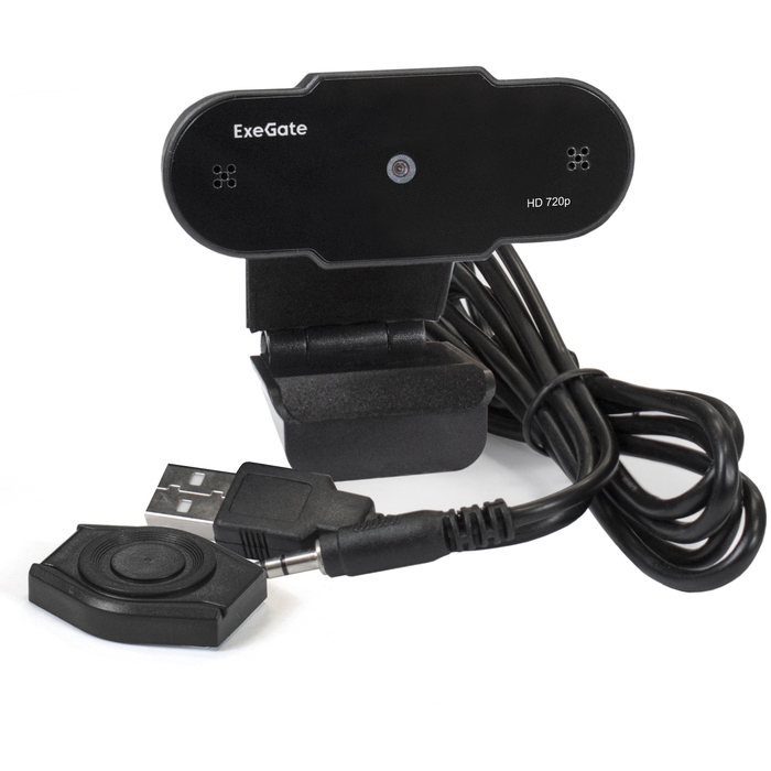 Вебкамера ExeGate BlackView C525 HD Tripod, 1.3 MP, 1280x720