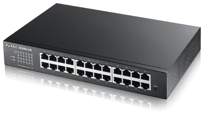 

Коммутатор ZYXEL GS1900-24E v2, управляемый, кол-во портов: 24x1 Гбит/с (GS1900-24E-EU0102F), GS1900-24E v2