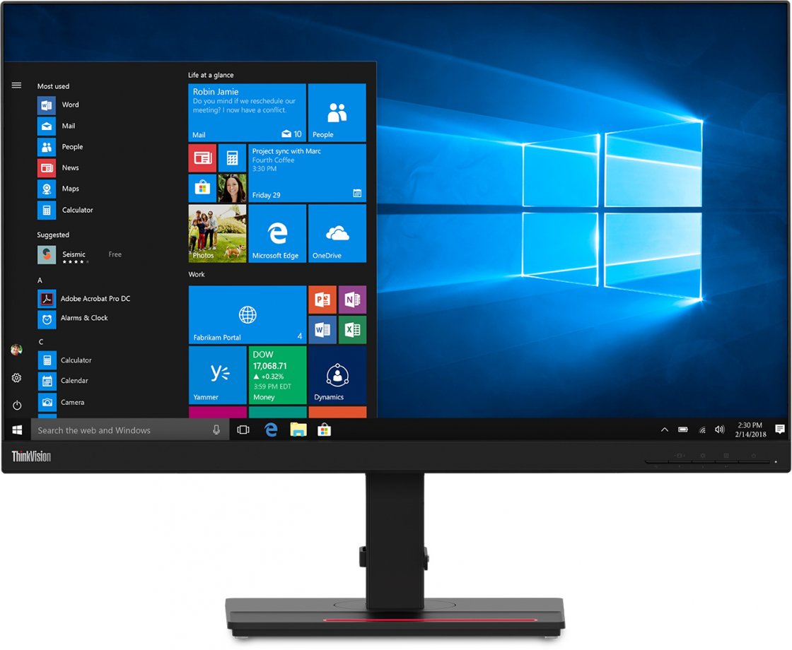 

Монитор 27" Lenovo ThinkVision T27h-2L IPS, 2560x1440 (16:9), 350кд/м2, 4мс, 178°/178°, HDMI, DisplayPort, USB Type-C, USB-Hub, черный (62B1GAT2EU), T27h-2L