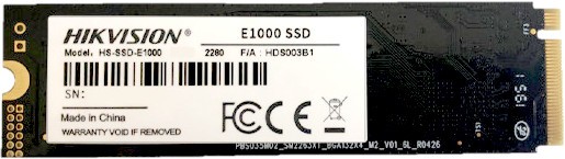

Твердотельный накопитель (SSD) Hikvision 256Gb E1000, 2280, M.2, NVMe (HS-SSD-E1000/256G)
