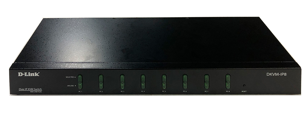 Переключатель KVM (КВМ) D-Link DKVM-IP8/A2A, 8-ПК, VGA до 1920x1440, клавиатура USB, мышь USB, LAN