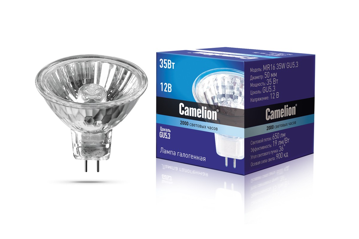Лампа Camelion MR16 35W GU5.3 (2931)