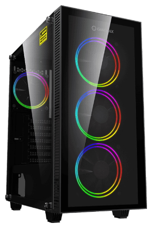 

Корпус GameMax A363-TA, ATX, Midi-Tower, USB 3.0, RGB подсветка, черный, без БП, A363-TA