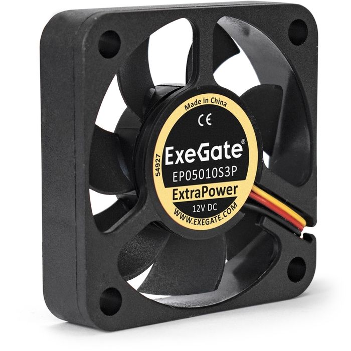 

Вентилятор ExeGate EP05010S3P, 50 мм, 5000rpm, 25 дБ, 3-pin, 1шт (EX283367RUS), EP05010S3P