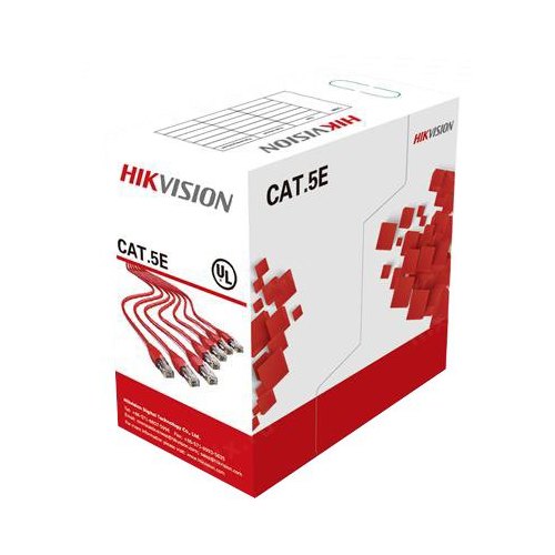 

Витая пара UTP кат.5e, 4 пары, CU, 0.5мм, 305м., внутренний, многожильный, Hikvision (DS-1LN5E-S)