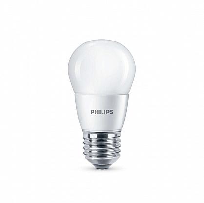 

Лампа светодиодная E27 шар/P45ND, 6.5Вт, 2700K / теплый свет, Philips LEDLustre 6.5-75W (929001887007 / 8718696816776), LEDLustre 6.5-75W