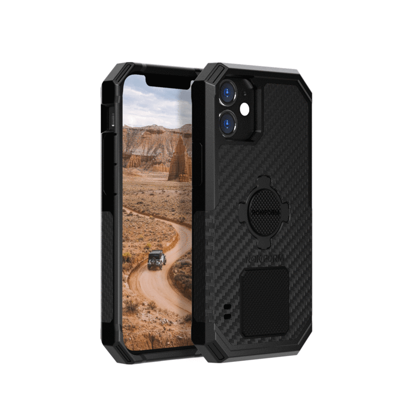 Чехол-накладка Rokform Rugged Case для смартфона Apple iPhone 12 mini, поликарбонат, черный (307201P)