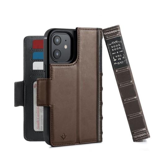 

Чехол-книжка Twelve South BookBook для смартфона Apple iPhone 12 mini, натуральная кожа, поликарбонат, микрофибра, коричневый (12-2026)