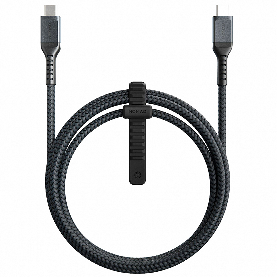 

Кабель USB Type-C (m)-USB 2.0 Type-C(m), 5A, 1.5м, оплетка кевлар, черный Nomad (NM01914000)