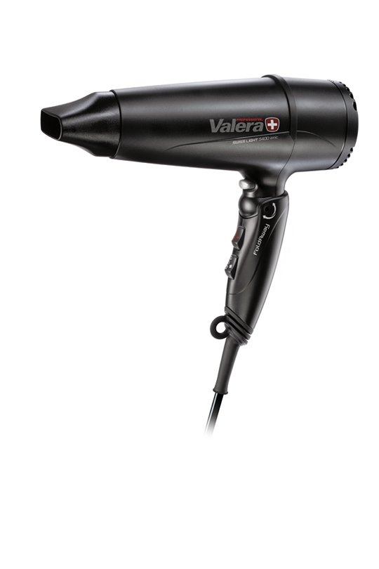 

Фен Valera Swiss Light 5400 FOLD AWAY Ionic SL 5400T 2000Вт, 3 режима, 2 насадки, черный (Б0028169), SL 5400T