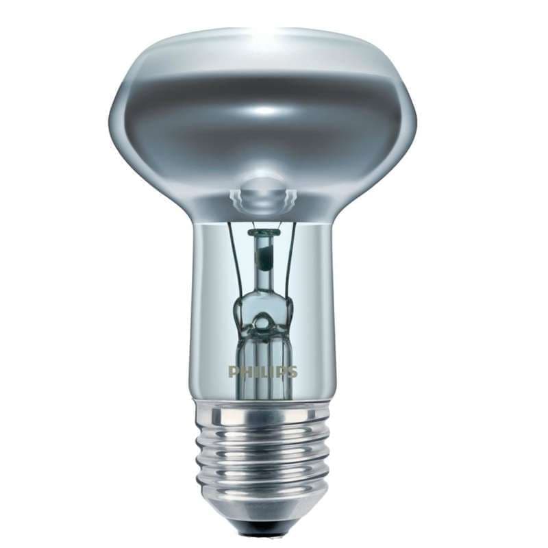 

Лампа накаливания E27 рефлектор/R63, 60Вт / теплый свет, Philips (926000005918 / 871150004366578)