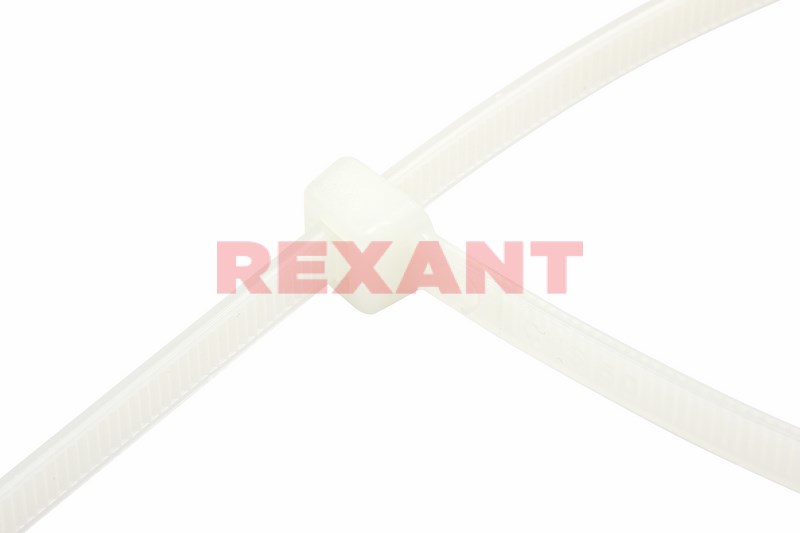 

Стяжка Rexant CK-200x5, 4.8 мм x 200 мм, 100 шт., белый (07-0200-5), CK-200x5