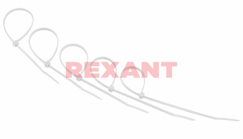 Стяжка Rexant CK-200x4, 3.6мм x 200мм, 25шт., белый (07-0200-25)