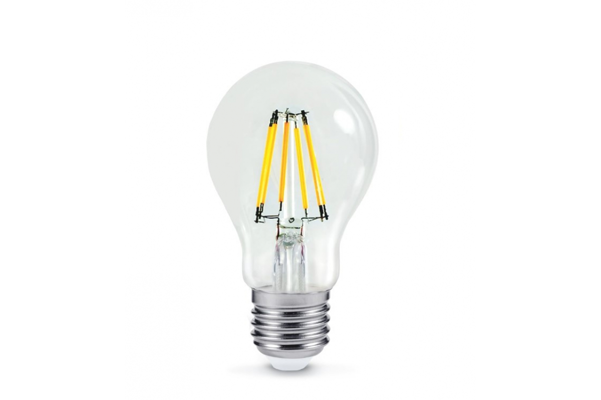 

Лампа светодиодная E27 груша/A60, 11Вт, 4000K / белый, 990лм, филаментная, IN HOME LED-A60-deco (4690612026145), LED-A60-deco