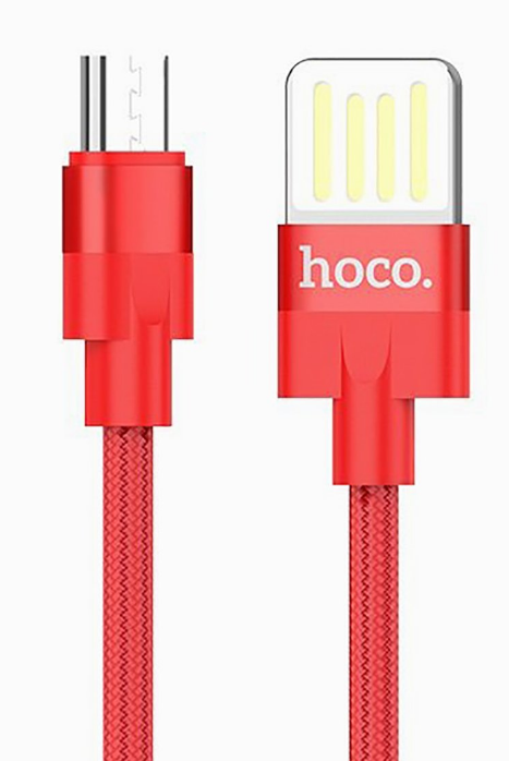 

Кабель USB-Micro USB, 2.4A быстрая зарядка, 1.2м, черный HOCO Outstanding U55, U55