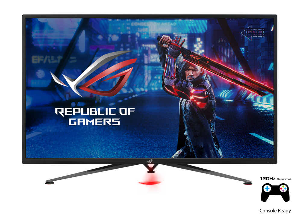 

Монитор 43" ASUS ROG STRIX XG438QR VA, 3840x2160 (16:9), 450кд/м2, 120Hz, 4мс, 178°/178°, FreeSync Premium, HDMI, DisplayPort, USB-Hub, черный (90LM04U0-B02170), XG438QR