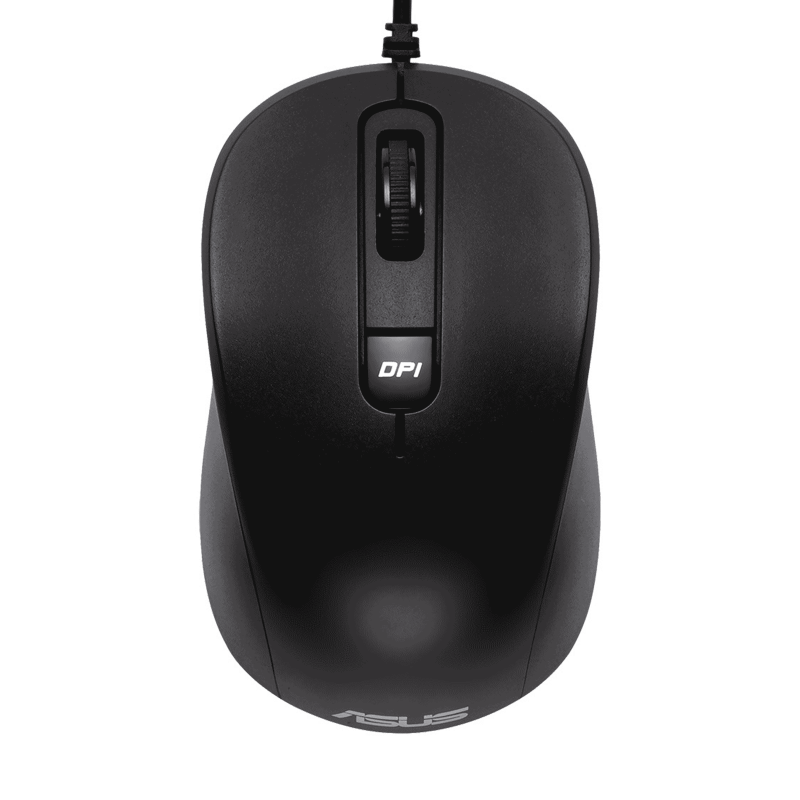 

Мышь проводная ASUS MU101C, 3200dpi, оптическая светодиодная, USB, черный (90XB05RN-BMU000), MU101C