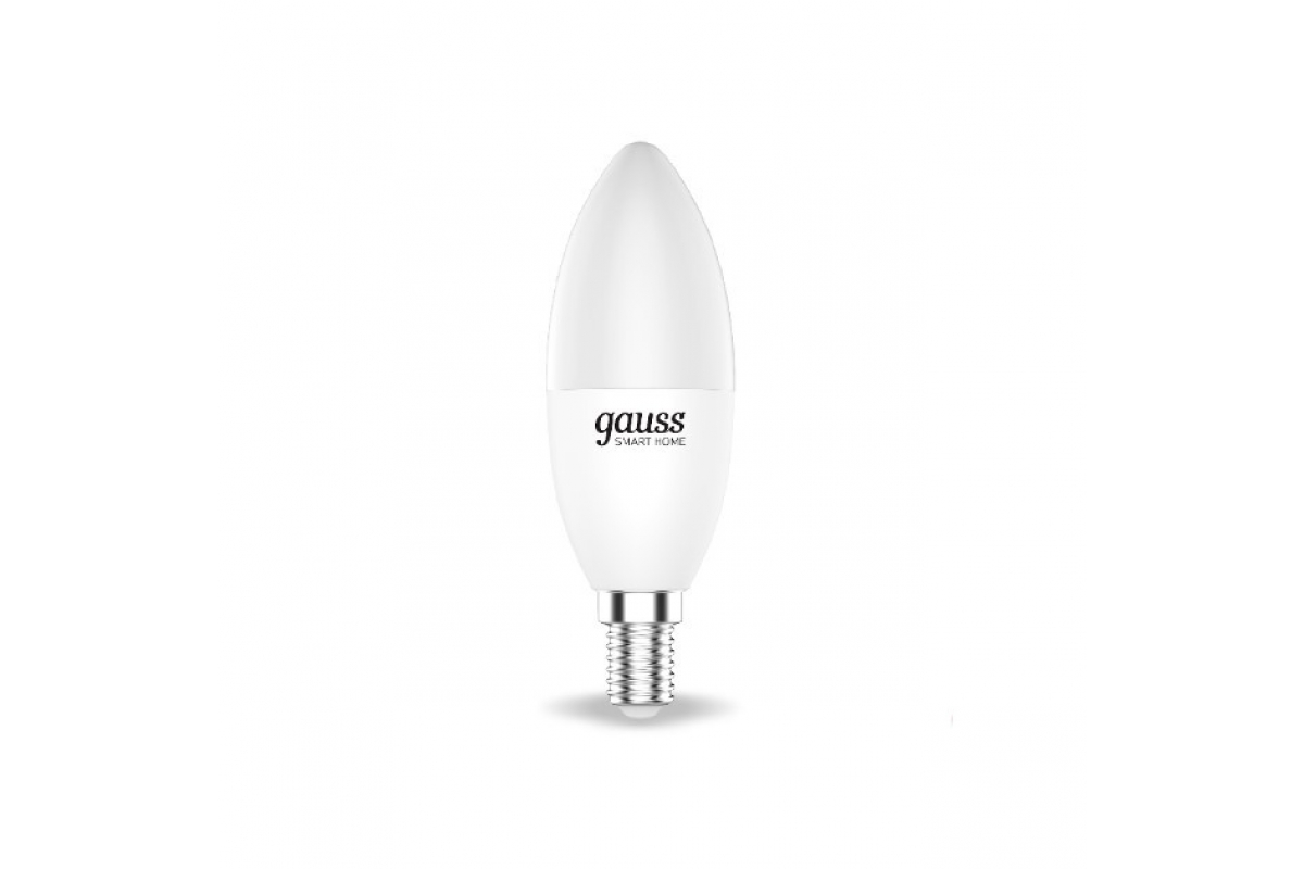 Умная лампа gauss 0, 5Вт, 470лм, 2700-6500K, E14, WiFi, белый (1190112) - фото 1