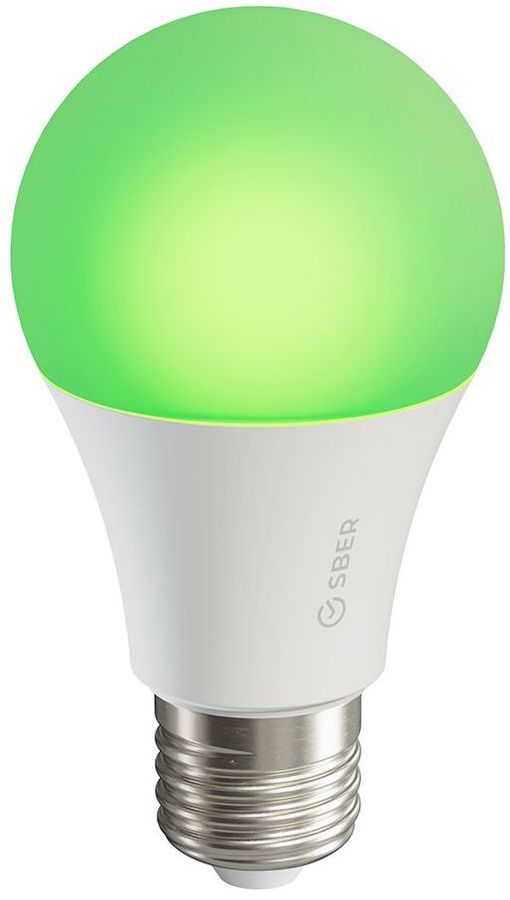 

Умная лампа SBER, 9Вт, 806лм, 2700-6500K, E27, WiFi, белый (SBDV-00019)