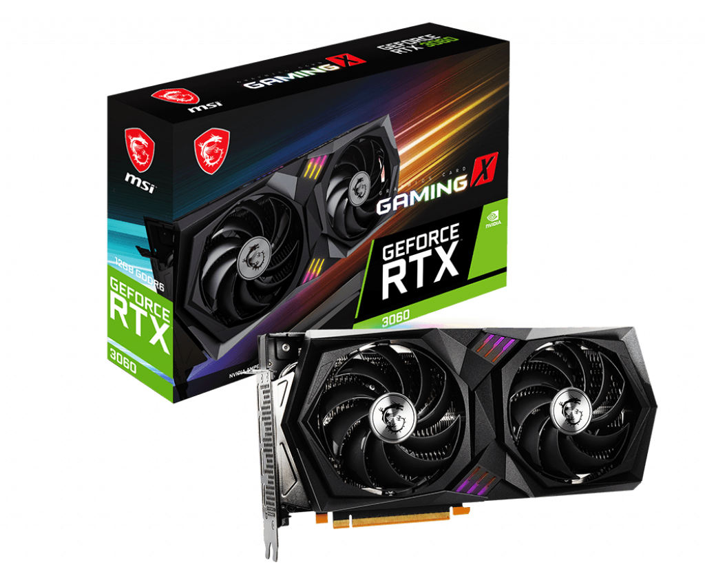 Видеокарта MSI NVIDIA GeForce RTX 3060 GAMING X, 12Gb GDDR6