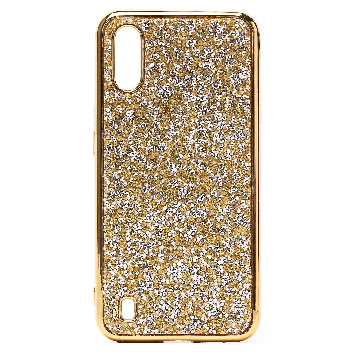 

Чехол-накладка SC216 для смартфона Samsung SM-A015 Galaxy A01/SM-M015 Galaxy M01, силикон, gold (127255)