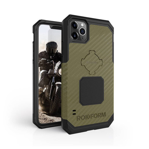 

Чехол-накладка Rokform Rugged Case для смартфона Apple iPhone 11 Pro Max, поликарбонат, зеленый (306811P)