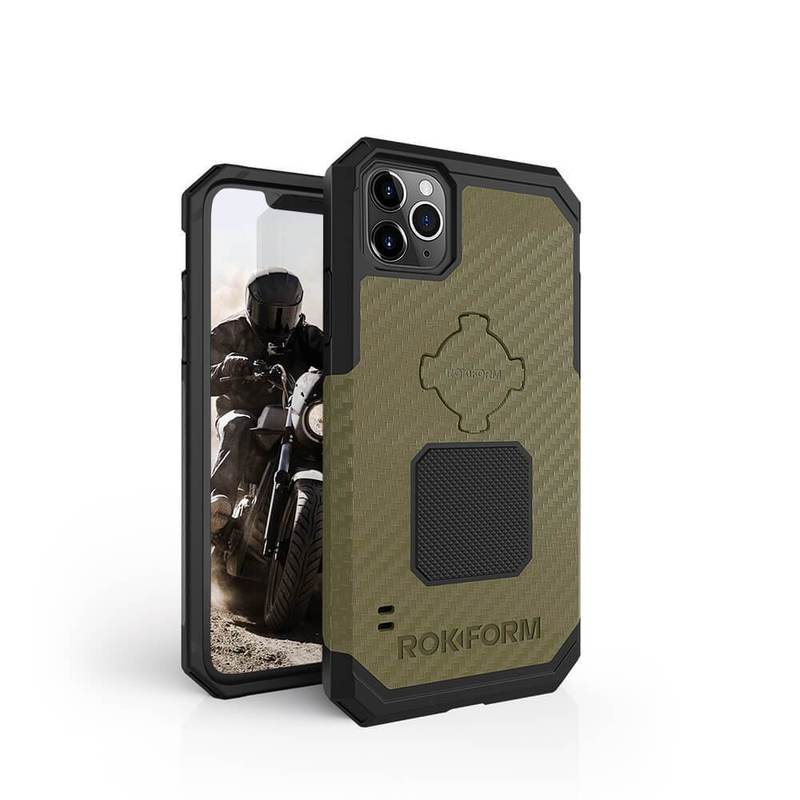 

Чехол-накладка Rokform Rugged Case для смартфона Apple iPhone 11 Pro, поликарбонат, зеленый (306611P)