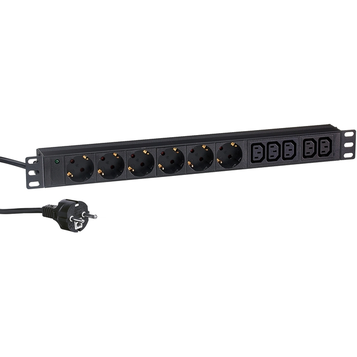 

Блок розеток (PDU) ExeGate ServerPro PDU-19H011 Al-5C136S-EU2.5CU, 1U, кол-во розеток:11 (6xЕвро/5xC13), 16А, черный, кабель питания 2.5 м (EX280869RUS), ServerPro PDU-19H011 Al-5C136S-EU2.5CU