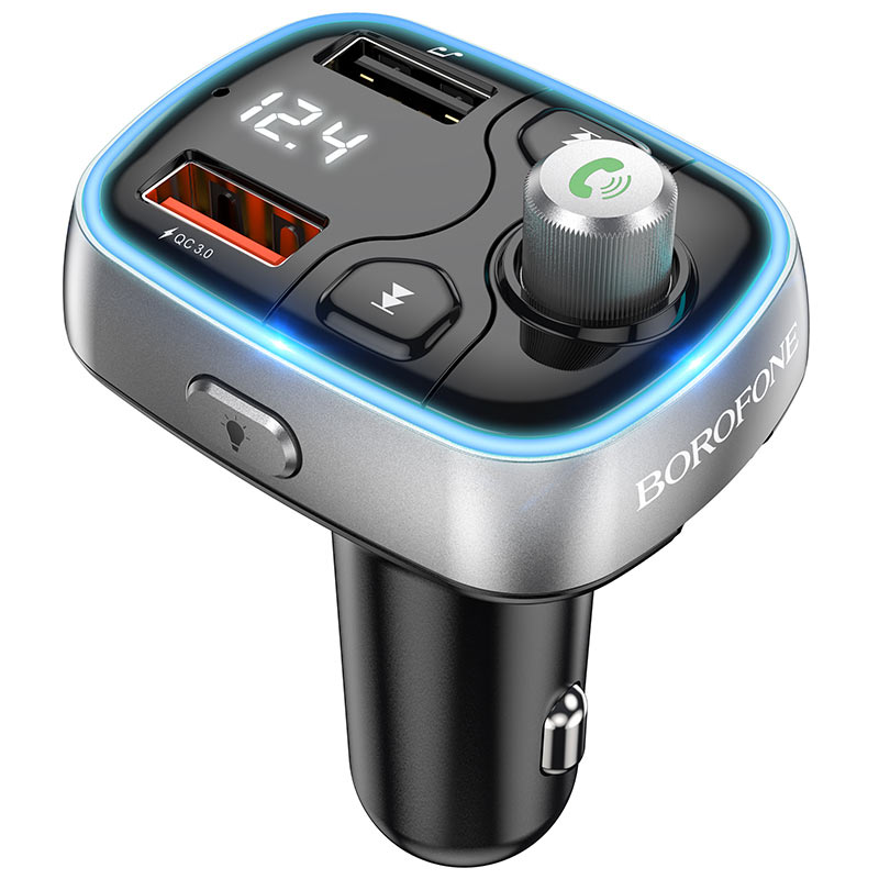 

FM-трансмиттер Borofone BC32 Sunlight, Bluetooth, USB, microSD, черный, BC32 Sunlight