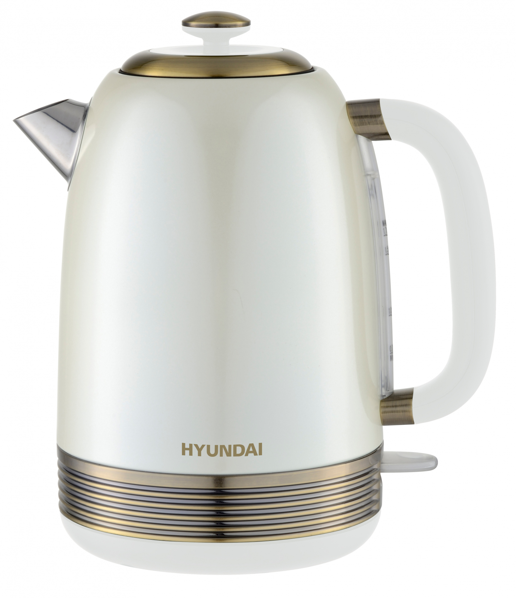 

Чайник электрический Hyundai HYK-S4500 1.7л. 2.2 кВт, нержавеющая сталь/пластик, жемчужный/золотистый (HYK-S4500), HYK-S4500