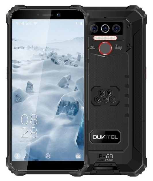 

Смартфон OUKITEL WP5 Pro, 5.5" 1440x720 IPS, MediaTek Helio A25, 2000 МГц, 4Gb RAM, 64Gb, 3G/LTE, WiFi, BT, 3xCam, 2-Sim, 8000mAh, ударопрочный корпус, USB Type-C, Android 10.0, черный (OUKCWP5ProBLK), WP5 Pro
