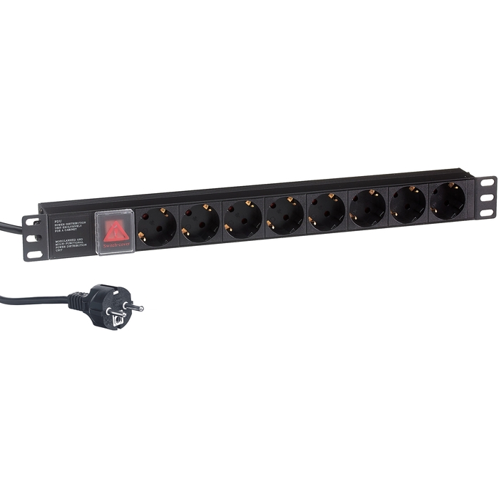 

Блок розеток (PDU) ExeGate ServerPro PDU-19H803 Al-8S-EU2CU-SW, 1U, кол-во розеток:8 (8xЕвро), 16А, черный, кабель питания 2 м (EX280842RUS), ServerPro PDU-19H803 Al-8S-EU2CU-SW