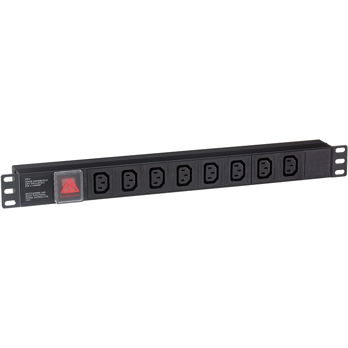 

Блок розеток (PDU) ExeGate ServerPro PDU-19H808 Al-8C13-C14-SW, 1U, кол-во розеток:8 (8xC13), 8А, черный (EX280854RUS), ServerPro PDU-19H808 Al-8C13-C14-SW