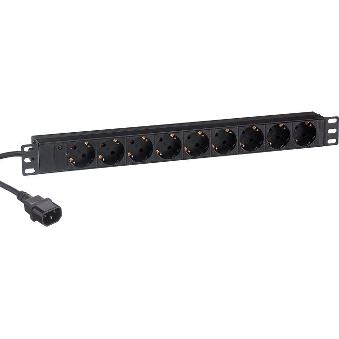 

Блок розеток (PDU) ExeGate ServerPro PDU-19H906 Al-9S-C14-2.5CU, 1U, кол-во розеток:9 (9xЕвро), 10А, черный, кабель питания 2.5 м (EX280852RUS), ServerPro PDU-19H906 Al-9S-C14-2.5CU