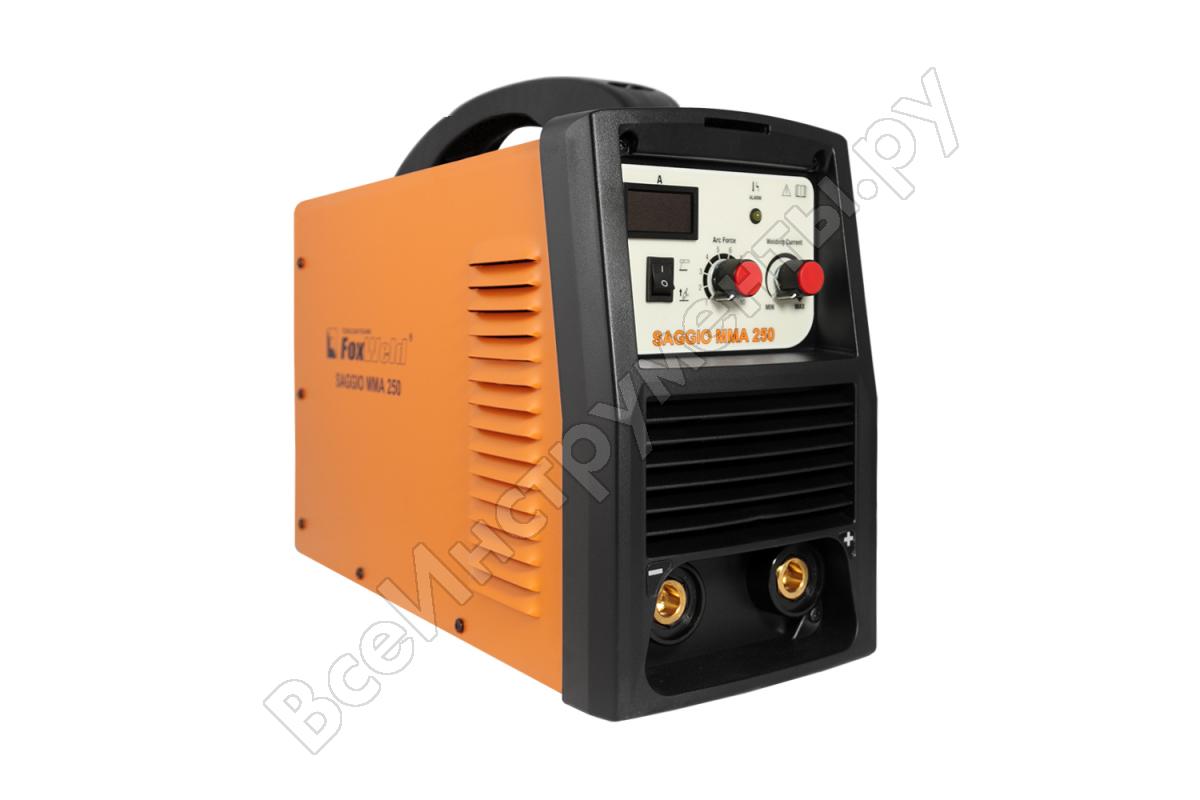 

Сварочный аппарат Foxweld SAGGIO MMA 250, TIG, MMA, инверторный, MMA (20A-250A), 187В-253В (6668), SAGGIO MMA 250