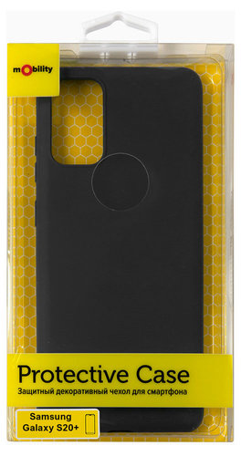 

Чехол-накладка mObility Case для смартфона Samsung Galaxy S20+, пластик, черный (УТ000020613)