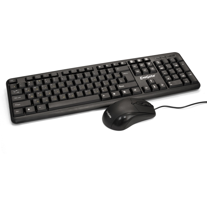 Клавиатура + мышь Exegate MK120, USB, черный (EX286204RUS) - фото 1