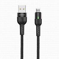 

Кабель USB-Micro USB, 2.4A, 1.2м, черный Borofone Starlight BU17 (122808), BU17