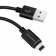 

Кабель USB 2.0(Am)-Lightning 8-pin(m), 3A, 1.2м, черный Borofone MagJet BU1 (92544), BU1