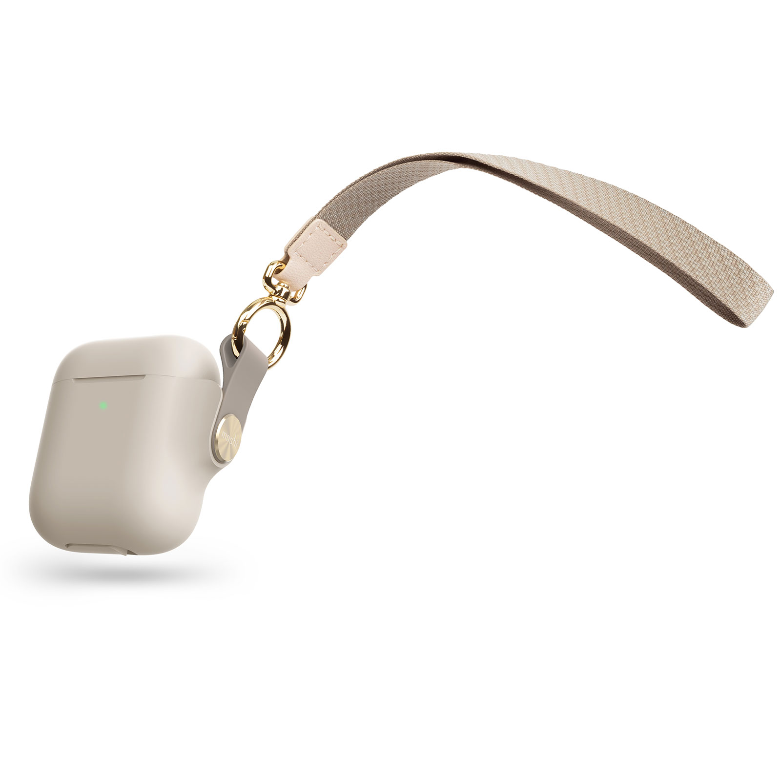 

Чехол Moshi Pebbo для Apple AirPods 1 и 2, бежевая саванна (99MO123161), -