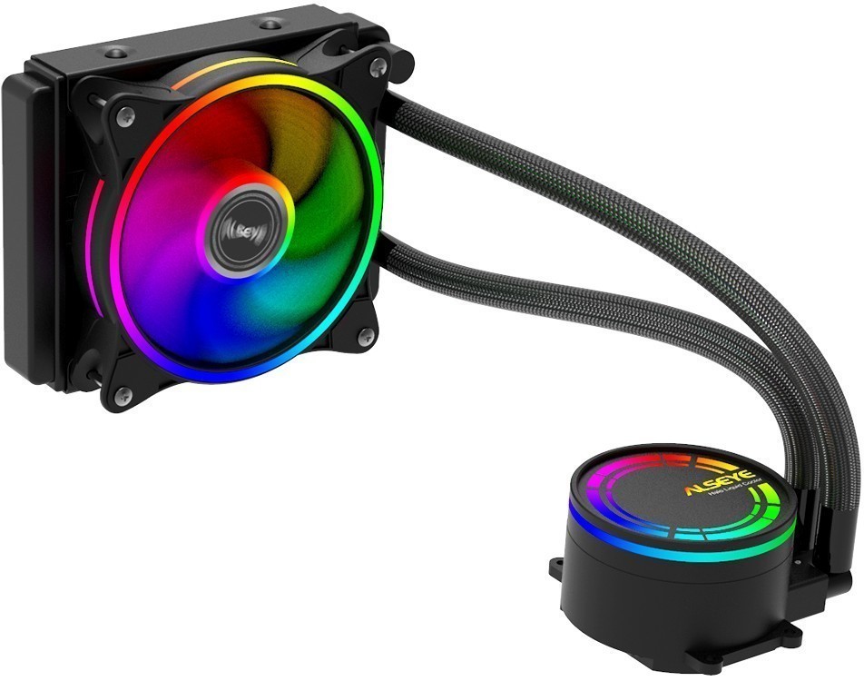 

Жидкостное охлаждение Alseye H120 1.0 для Socket 115x/2066/2011/2011-3/1356/1366/1200/775/AM4/AM3/AM3+/FM1/AM2+/FM2/FM2+, 135 Вт, 1x120мм, RGB LED, H120 1.0